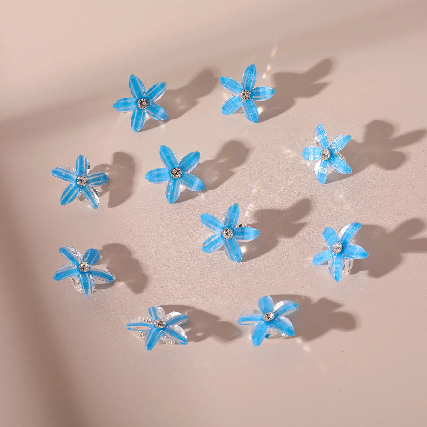 10-PACK Toddler/Kid Flower-shaped Hair Clip for Girl