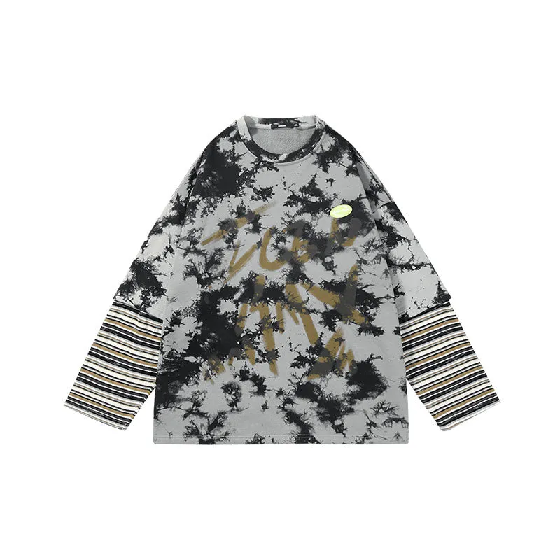 【GENANX2024NEW】Far infrared self-heating constant temperature color camouflage offset printing fake two hoodies