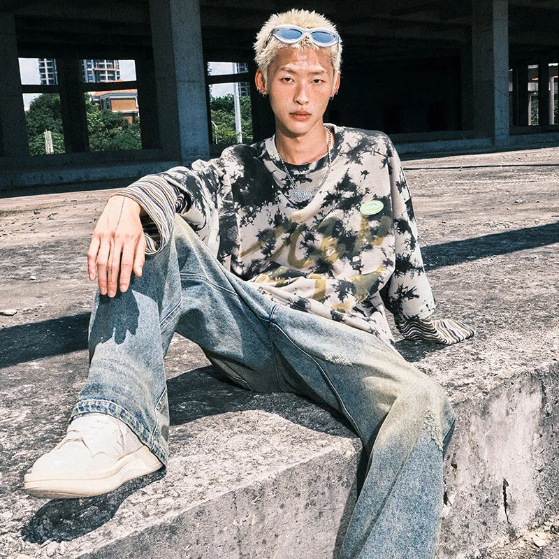 【GENANX2024NEW】Far infrared self-heating constant temperature color camouflage offset printing fake two hoodies