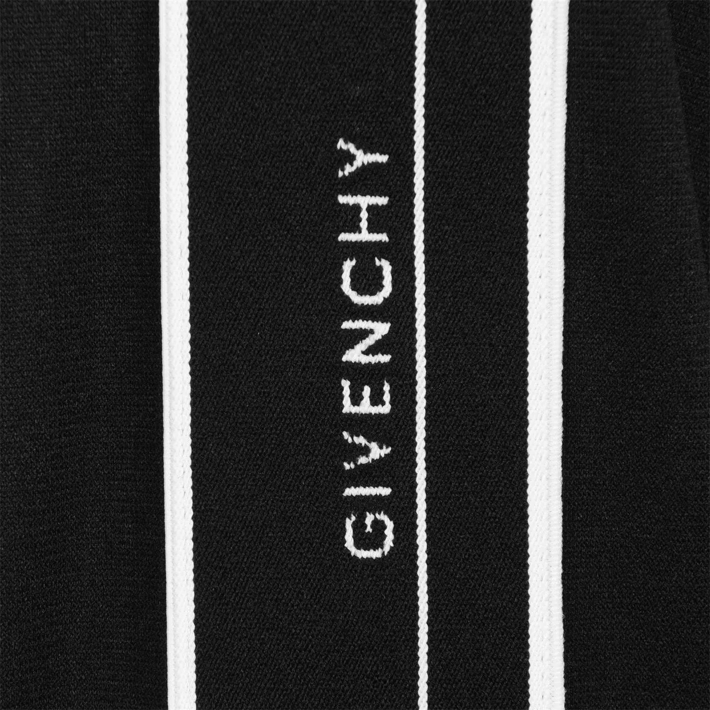 Givenchy Black Tape Logo Tracksuit Top